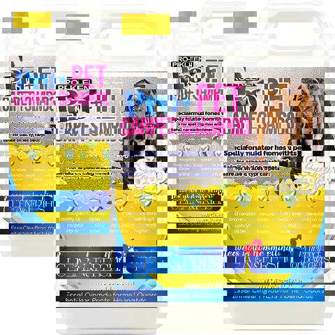 ProKleen Pro-Kleen Pro+ Carpet And Upholstery Shampoo Removes Pet Deposits & Odours 4 in 1 Concentrate Lemon Fresh 10L