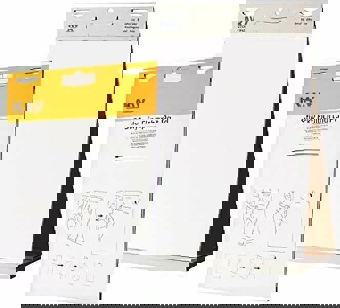 KAV Tabletop Self Stick Flipchart Paper Pad with Plain Perforated 20 Sheets for Office, Restaurant, School, Home, Kitchen Notes 58.5x50cm (Pack of 6)