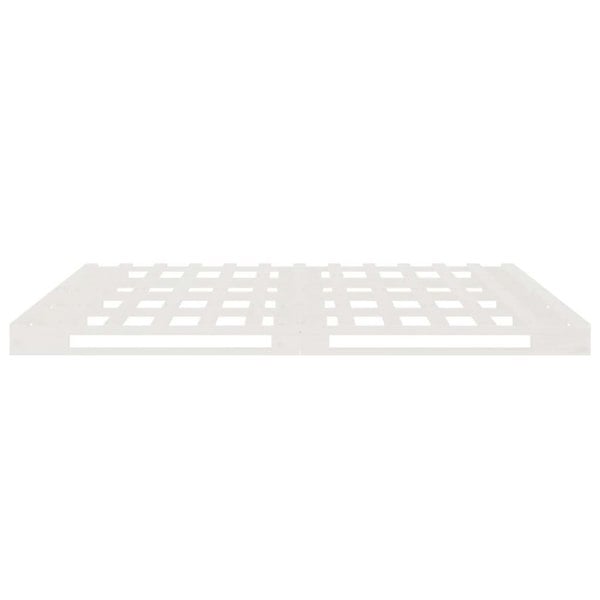Berkfield Pallet Bed White 160x200 cm Solid Wood Pine