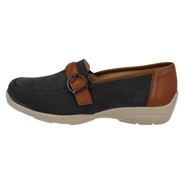 DB Shoes Ladies Easy B Wide Fitting Slip On Loafers Cork