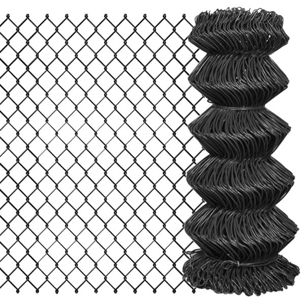 Berkfield Chain Link Fence Steel 25x0.8 m Grey