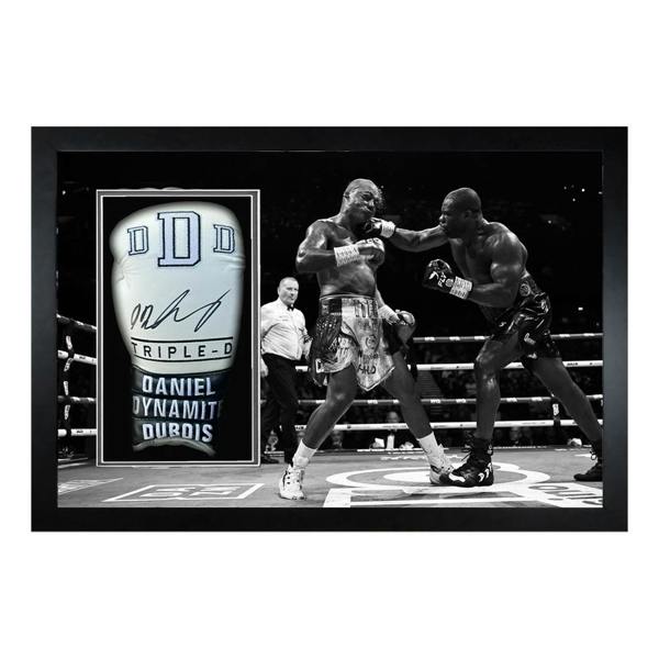 Daniel Dubois v Fabio Wardley Signed White Glove Iconic Frame