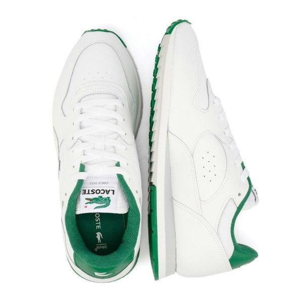 Lacoste 49SMA0013-082 Men's LINETRACK White/Green
