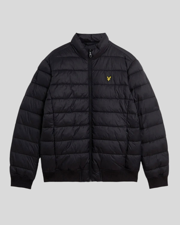 Lyle & Scott Funnel Neck Wadded Jacket - Jet Black