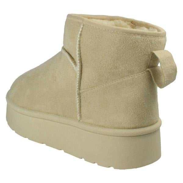 Spot On Ladies Spot On Wide Fit Ankle Boot Slippers F4472