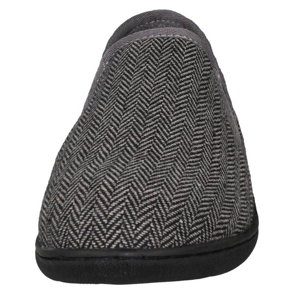 Clarks Mens Clarks Textile Slip On Twin Gusset Slippers King Ease