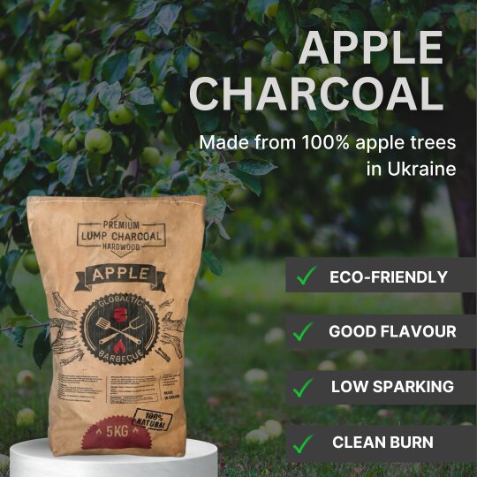 Globaltic Apple Lumpwood charcoal 5kg