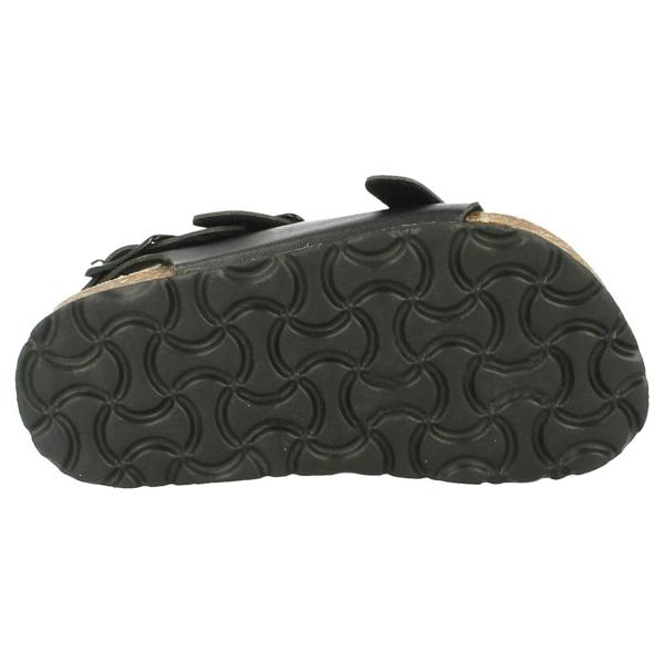 JC Dees Boys JCDees Flat Footbed 2 Buckle Strap Mule Sandal