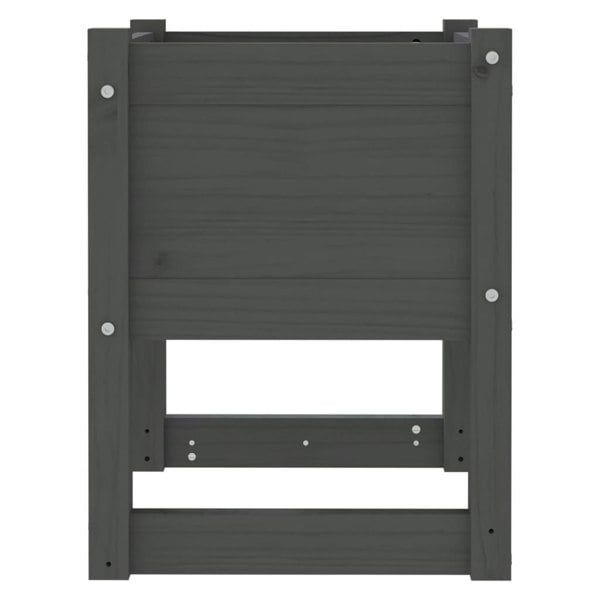 Berkfield Planter Grey 40x40x52.5 cm Solid Wood Pine