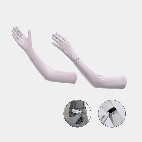 Anniou Cooling UV Protection Arm Sleeves - purple