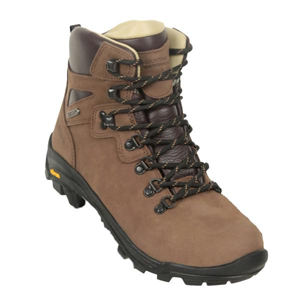 Mountain Warehouse Mens Odyssey Extreme Nubuck Waterproof Hiking Boots - Light Brown - 
