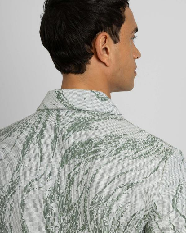Steel & Jelly Pinner - Wave Effect Short Sleeve Shirt
