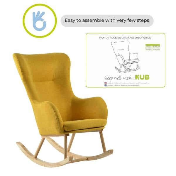 Paxton Rocking Nursing Chair Mustard Yellow