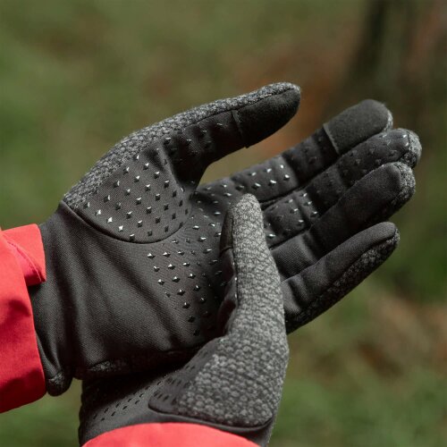 Trekmates Ladies Fleece Outdoor Gloves with Silicone Grip and Touchscreen