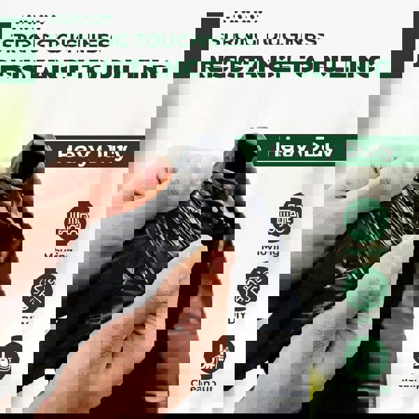 ECONX Heavy-Duty Black Refuse Sacks Bin Liners 70L Bin Bags Recycling Rubbish Bags x 100