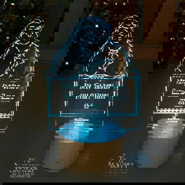 Personalised Memento Company Personalised The Snowman LED Colour Changing Decoration & Night Light