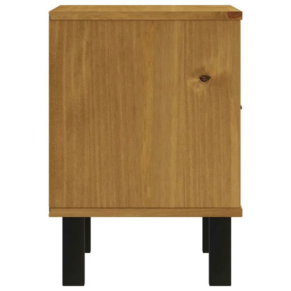 Berkfield Bedside Cabinet "FLAM" 40x35x50 cm Solid Wood Pine