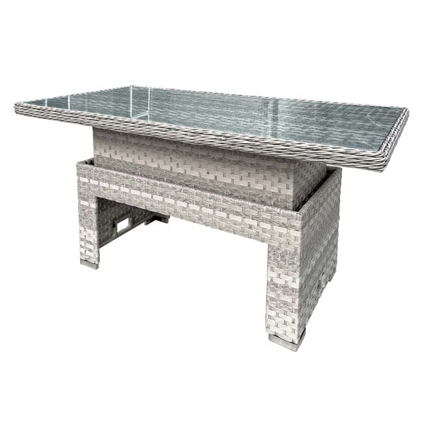 Oseasons Rattan Rising Table in Dove Grey