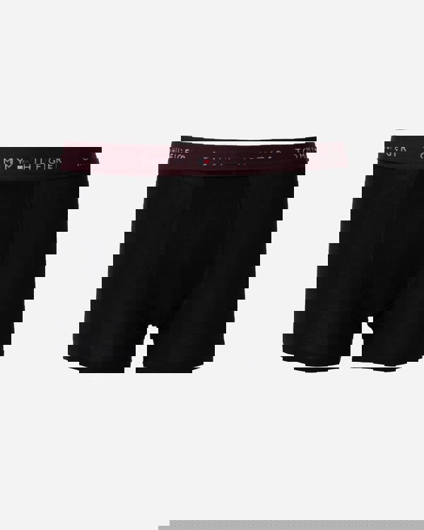 Tommy Hilfiger 5 Pack Mens Waistband Trunks - B-Blue/Brown/White/Orange/Green - CHO - Designer Mens Underwear