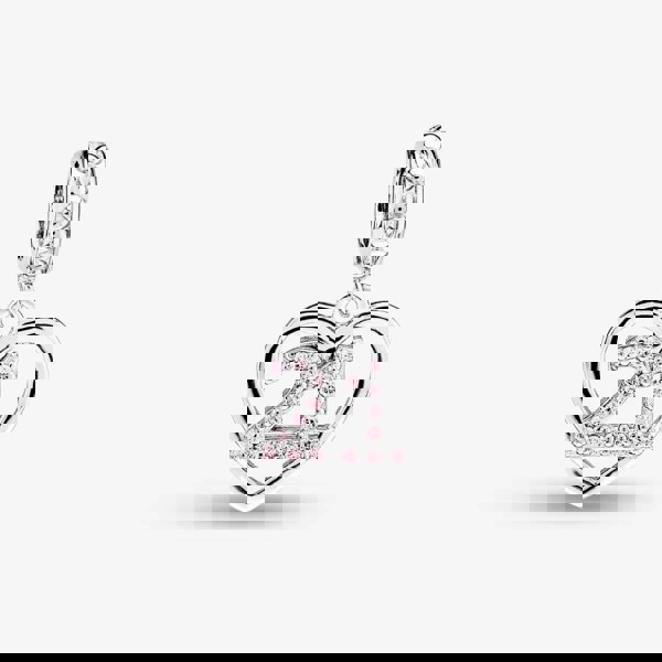 Rosa Lea 21 Pave Heart Dangle Charm AM-2THB004904