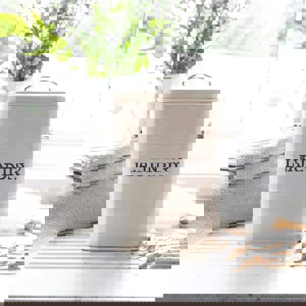 KitchenCraft Living Nostalgia Antique Cream Laundry Tin