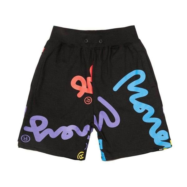 Money Childrens/Kids Super Cotton Signature Shorts - Black - 