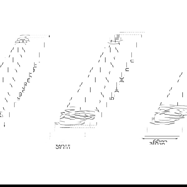 Milagro Pendant Lamp Lucero Gold 48W LED