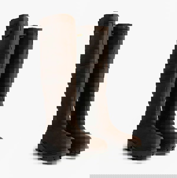 Woodland HAILEY Womens Leather Gusset Country Boots Dark Brown