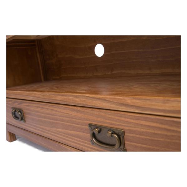 Cabinet Bits Tirolo Lacquered 1 Drawer TV Cabinet Brass Drop Handle