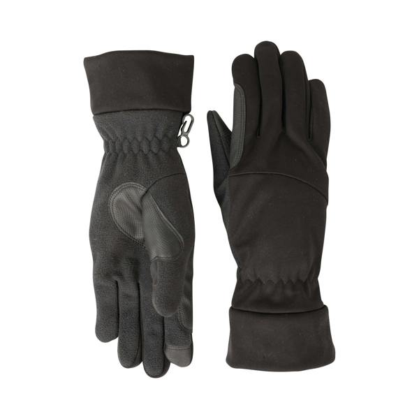 Mountain Warehouse Mens Touch Screen Softshell Gloves - Black - 