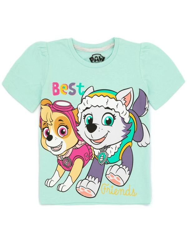 Paw Patrol Girls Blue Skye & Everest Short Sleeve Short Leg Pyjama Set