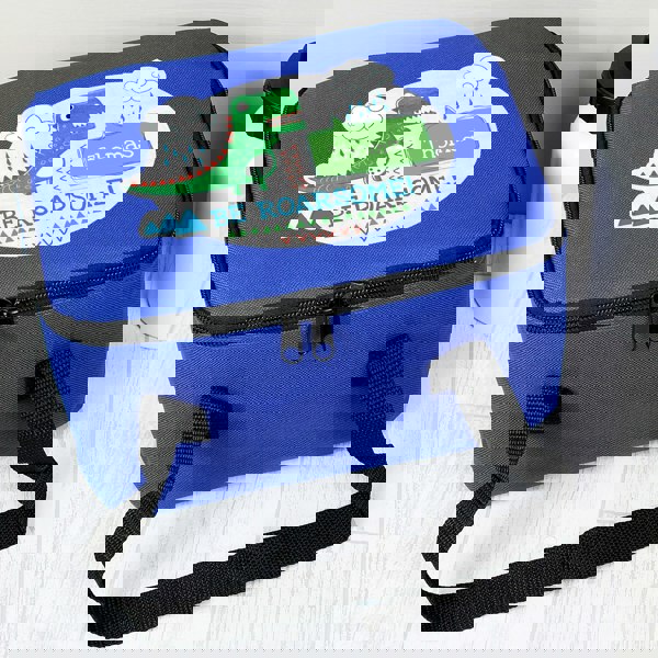 Personalised Memento Company Personalised 'Be Roarsome' Dinosaur Lunch Bag