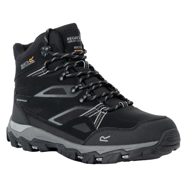 Regatta Mens Holcombe III Walking Boots - Black/Granite - 