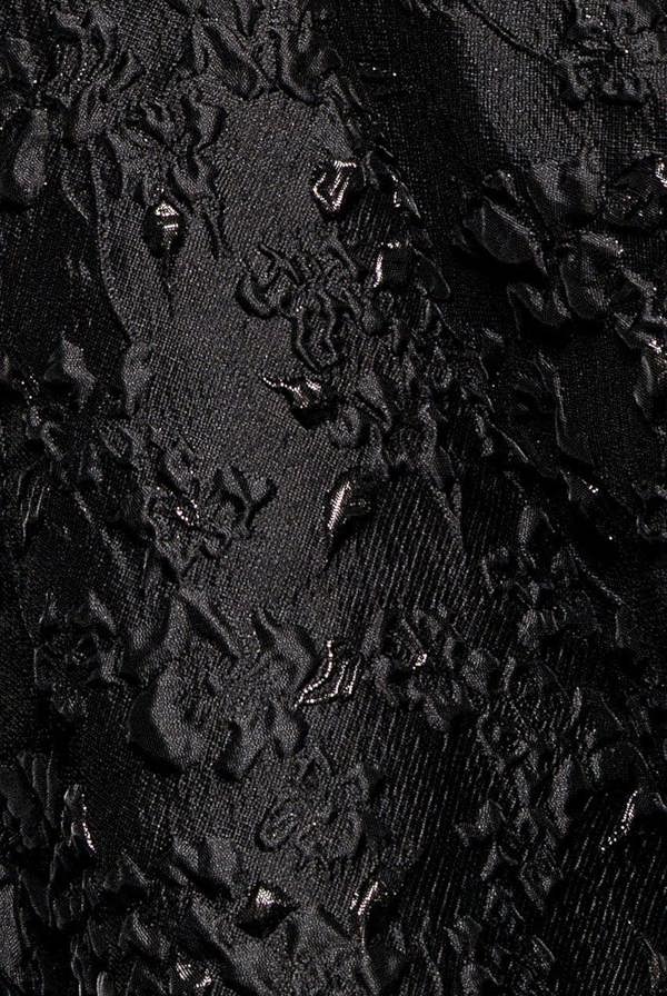 Jacquard Sleeveless A-line Mini Dress - Black DR3433