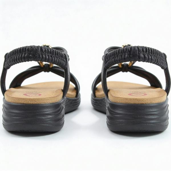 Heavenly Feet Heavenly Feet CHIME Womens Slingback Sandals Black