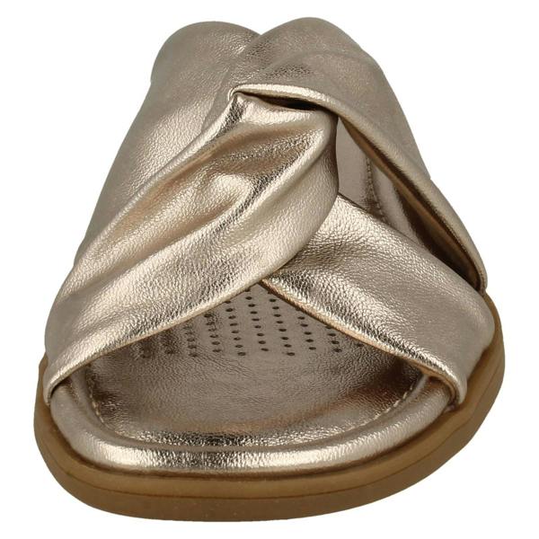 Clarks Ladies Clarks Knot Detailed Mule Sandals Reyna Twist