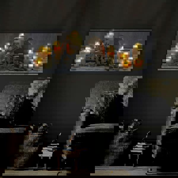 Art for the Home Love LED Printed Canvas | Beige