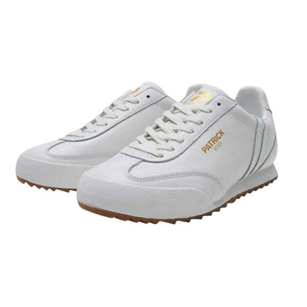 Patrick Mens Rio Suede Trainers - White - 