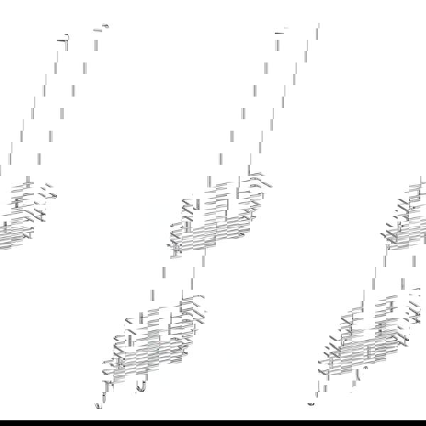 Polished chrome double shower basket