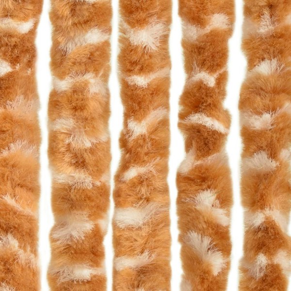 Berkfield Insect Curtain Ochre and White 56x185 cm Chenille