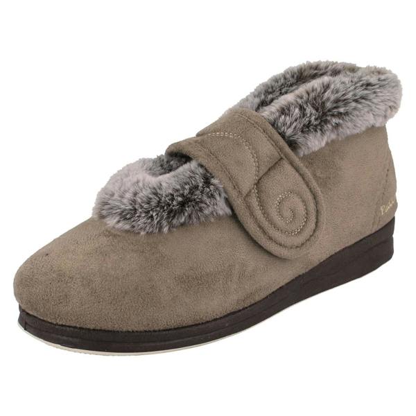 Padders Ladies Padders Cross Strap Slippers - Hush