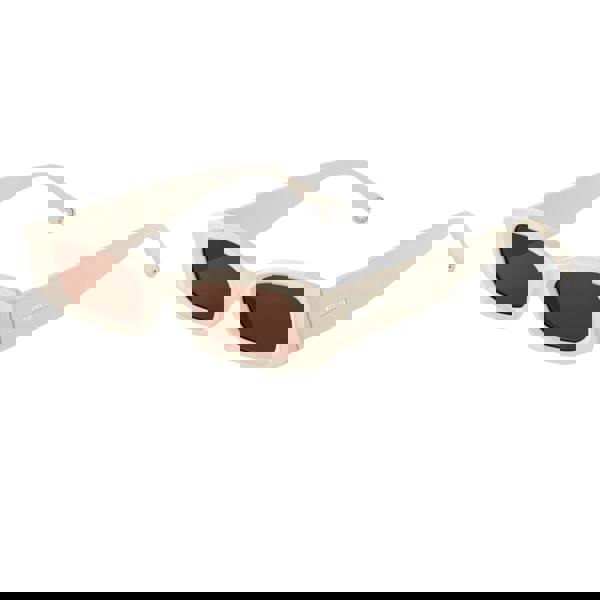 Thomas Sabo Unisex Adult Kim Slim Rectangular Sunglasses - Beige - 