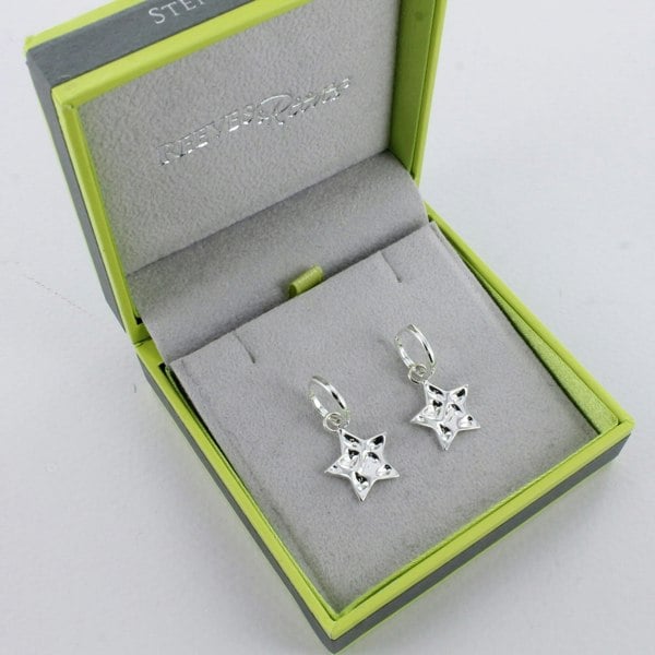 Sterling Silver Cleo Star Earrings - Reeves & Reeves