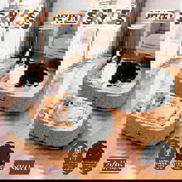 Skylos Orthopaedic Dog Bed Washable Waterproof Caliming Pet Bed Soft Non Slip