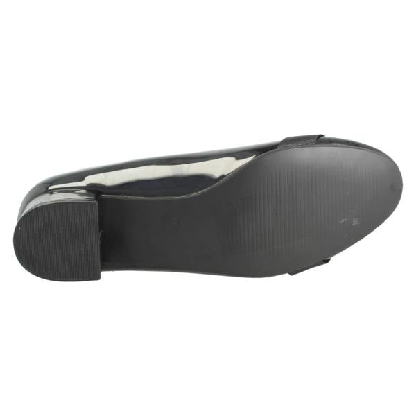 Spot On Ladies Spot On Block Heel Formal Wide Fit Court Shoes  F90151