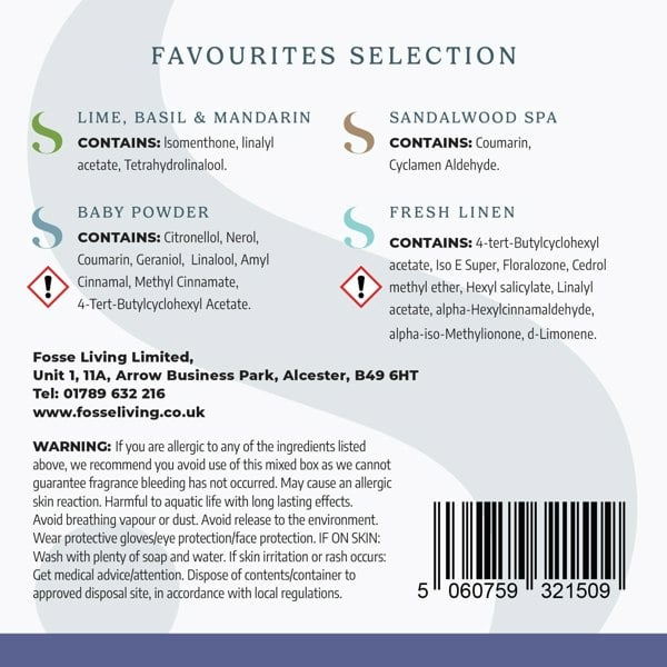 Fosse Living Favourites Selection Wax Melts - 16 Pack