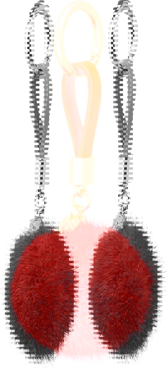 Pom Pom Keyring Autumn Marble