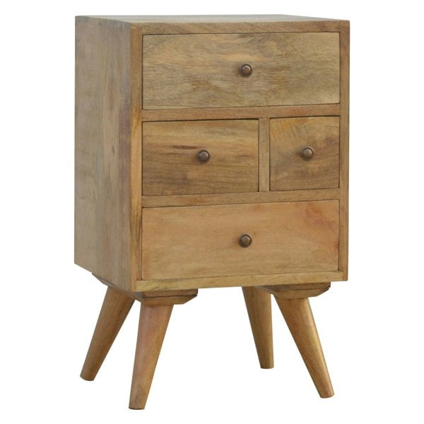 Artisan Furniture Nordic Style 4 Drawer Multi Bedside
