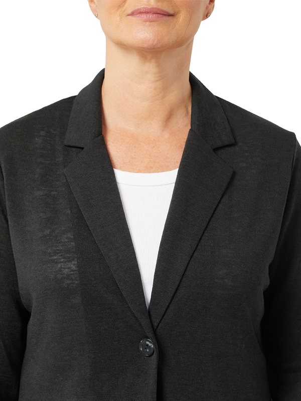 PennyPlain Front Button Jacket - Black