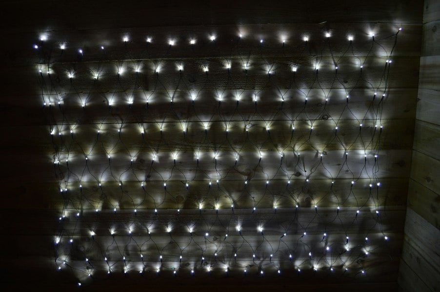 Samuel Alexander Premier 3.5m x 1.2m 360 LED Multi Action Christmas Net Window Light - Cool White